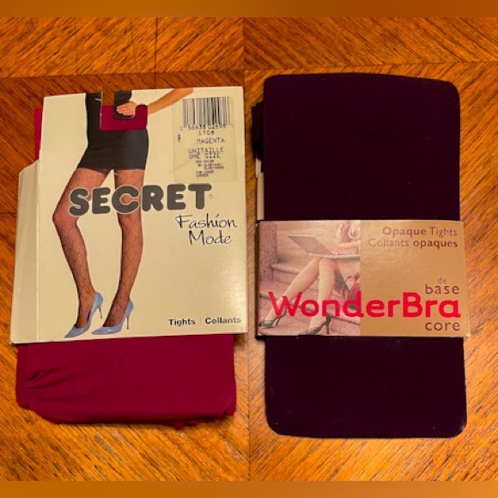 Wonderbra Purple and Secret Magenta Hosiery
